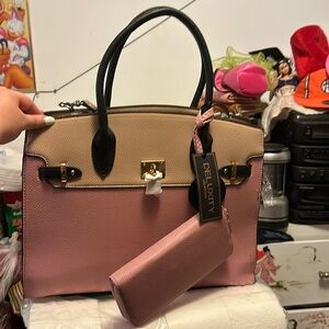 Dusty pink tote bag